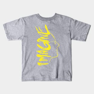 Imagine yellow Kids T-Shirt